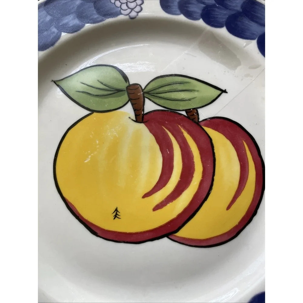 Tabletops Unlimited Italian Fruit Dinner Plates Set Of 3 10.5